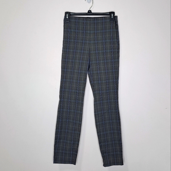 Rag&Bone Simone slim ankle pant grey plaid 4 - Picture 5 of 7
